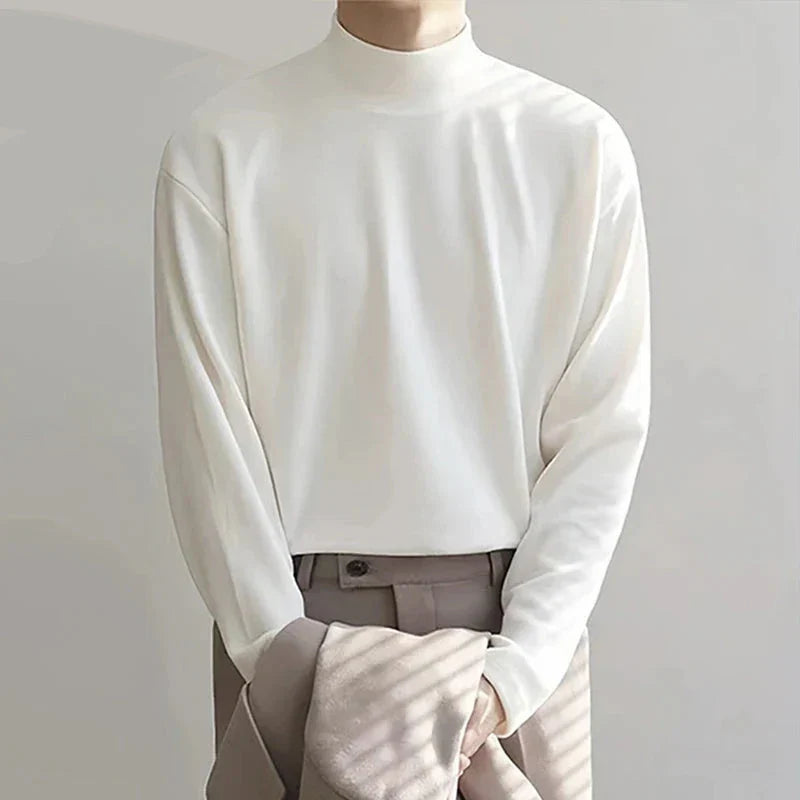 Mateo Albelli Mock Neck Sweater