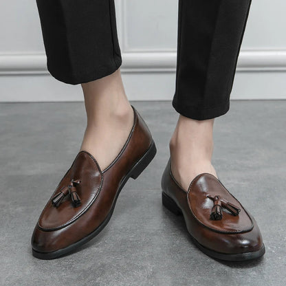 Belotti Alfan Leather Tassel Loafers