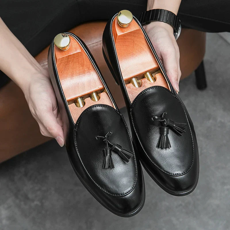 Belotti Alfan Leather Tassel Loafers