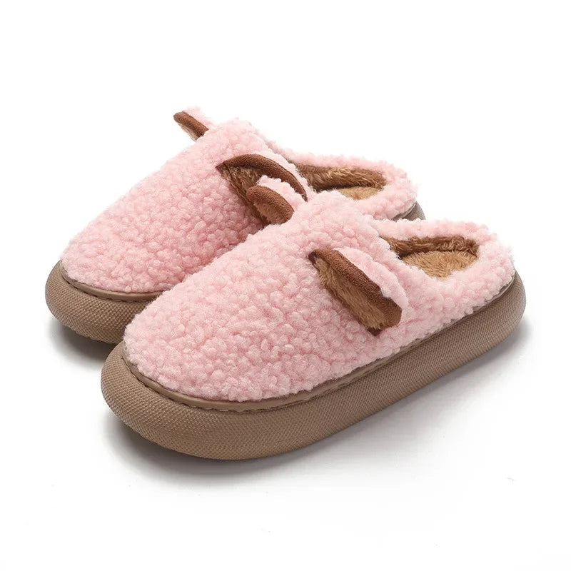 Melina Comfy Plush Ear Slippers