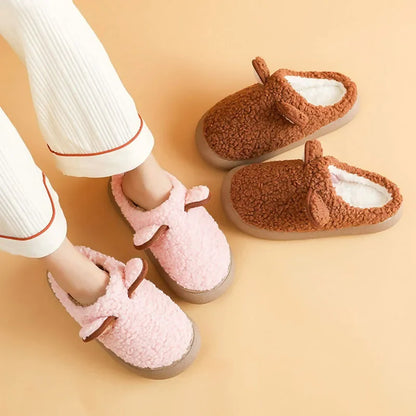 Melina Comfy Plush Ear Slippers