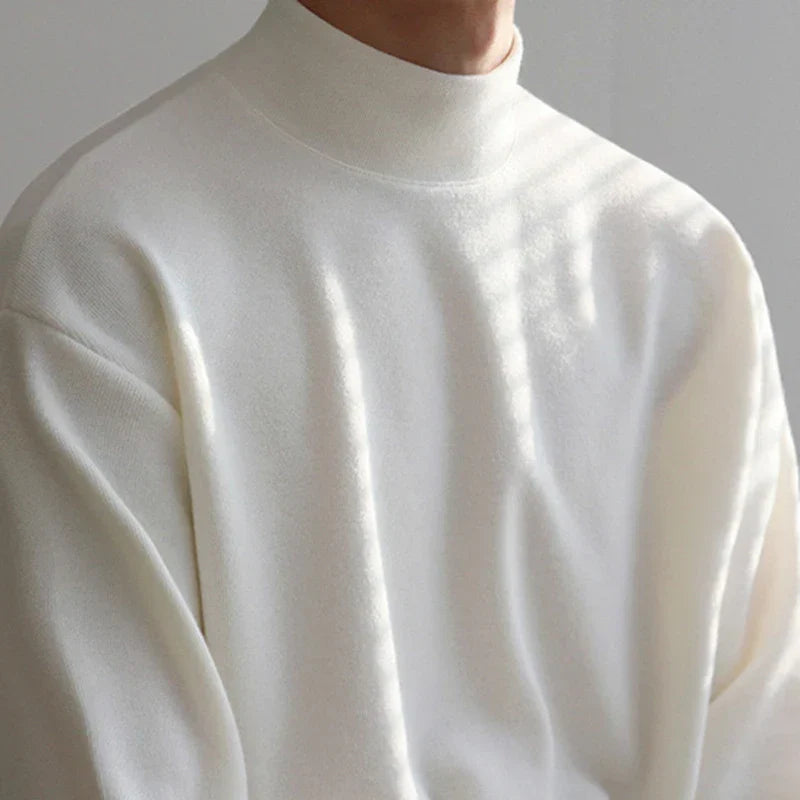 Mateo Albelli Mock Neck Sweater