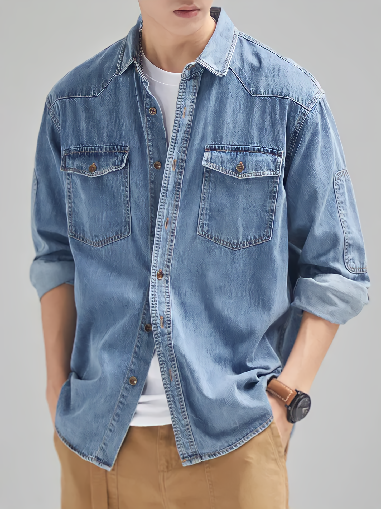 Napoli Men's Denim Shirt