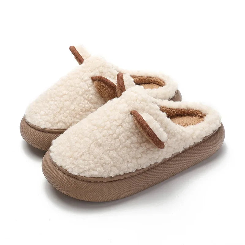 Melina Comfy Plush Ear Slippers