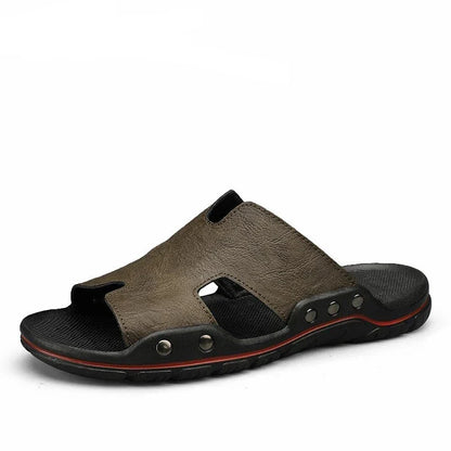 Fresco Leather Slides