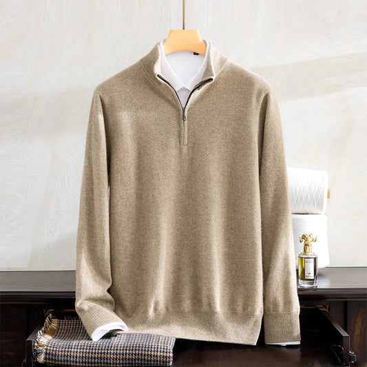 Milano Half Zip Cashmere Sweater