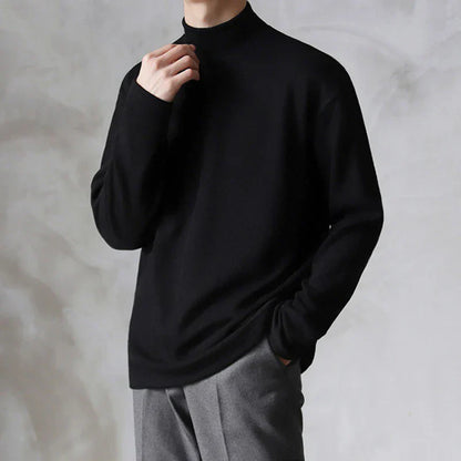 Mateo Albelli Mock Neck Sweater